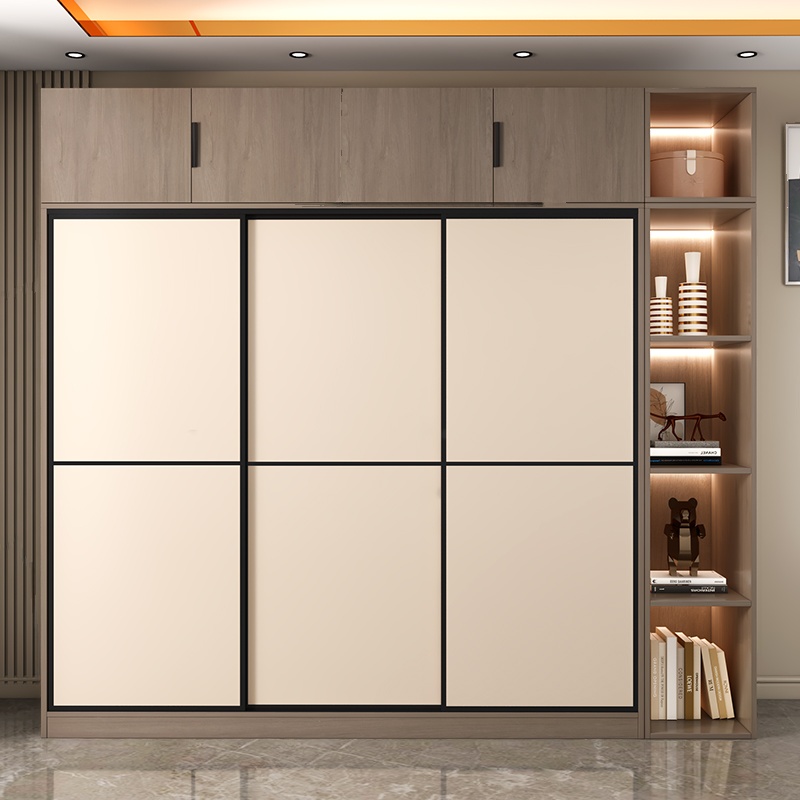 Acorn Modern Composite Wood Wardrobe Closet with Soft Close Door, Interior Shelves, and Clothing Rod