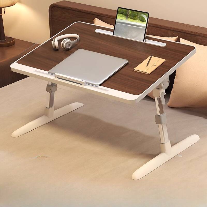 Casual Composite Wood Notebook Holder with Adaptable Height, Compartment, and Tilt