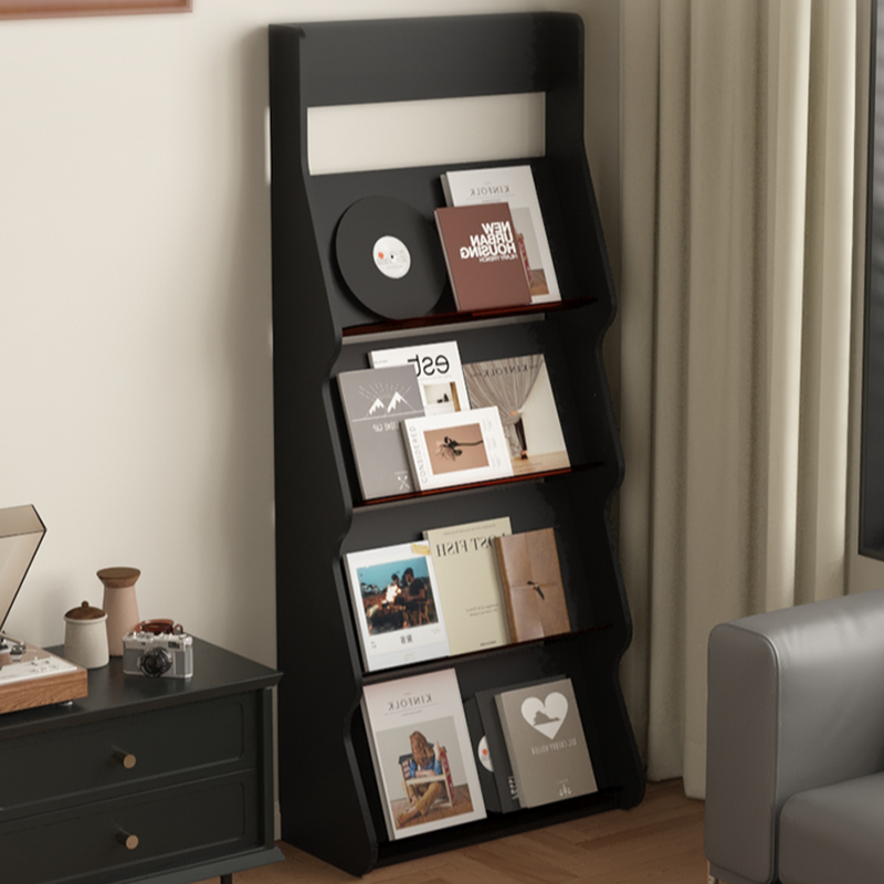 Art Deco Laminate Magazine Holder, 15 in & Above Length, 10 in & Above Height, with Shelves, Independent