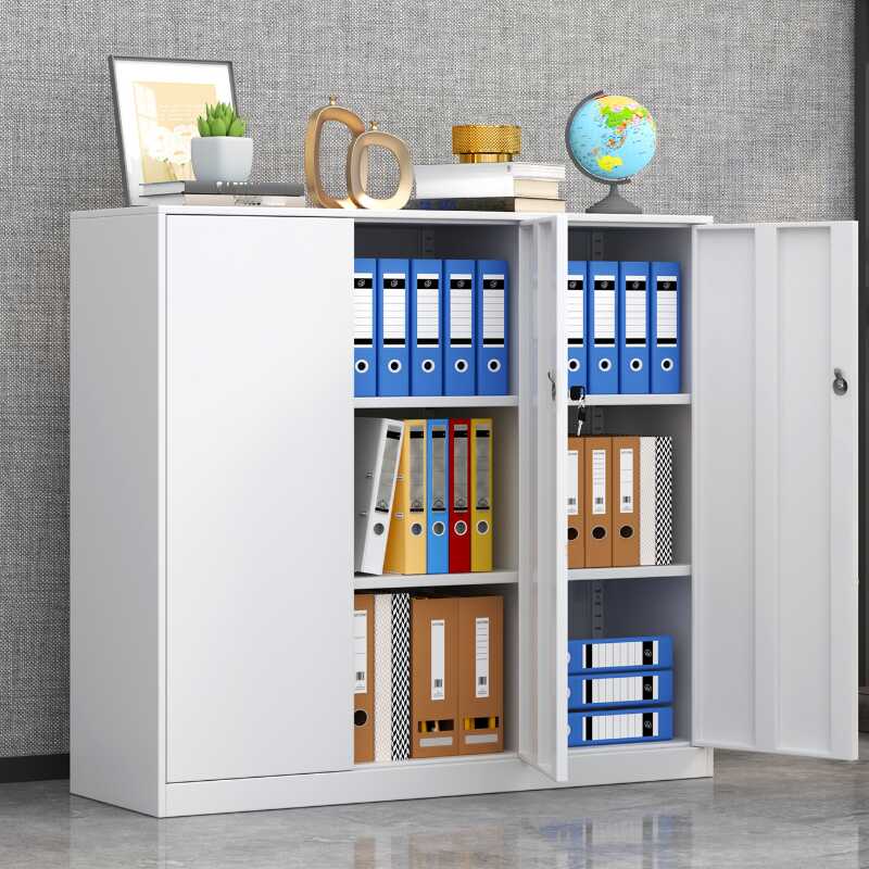 Steel Office Storage Unit with Corrosion Resistant Locker, Adjustable Shelving, Locking Door, and 1-Wide/2-Wide Compartments