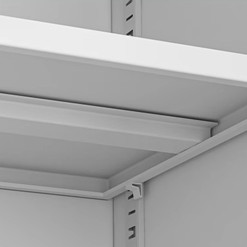 Chalk Steel Corrosion Resistant Filing Cabinet Console with Drawers, Adjustable Shelving, Locking Door, and 2-Wide/3-Wide Compartments