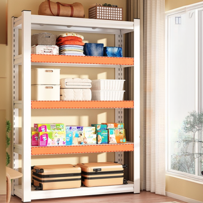 Industrial Tower Shelf with 4/5/3 Shelves in Steel, Independent Installation