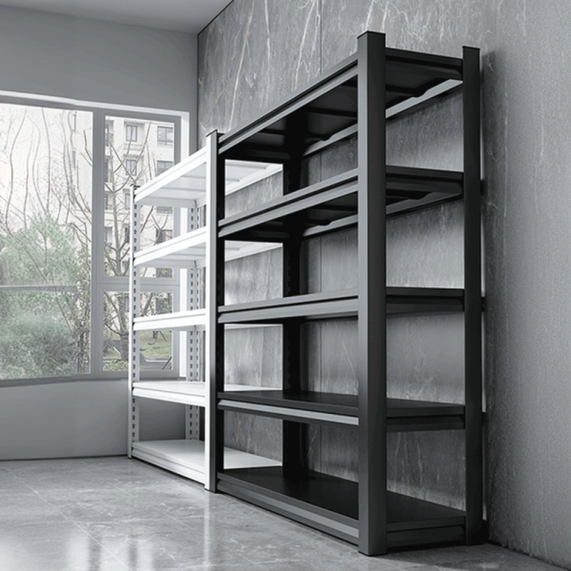 Ink Industrial Steel Tower Shelf with Adjustable Shelves, Independent Installation