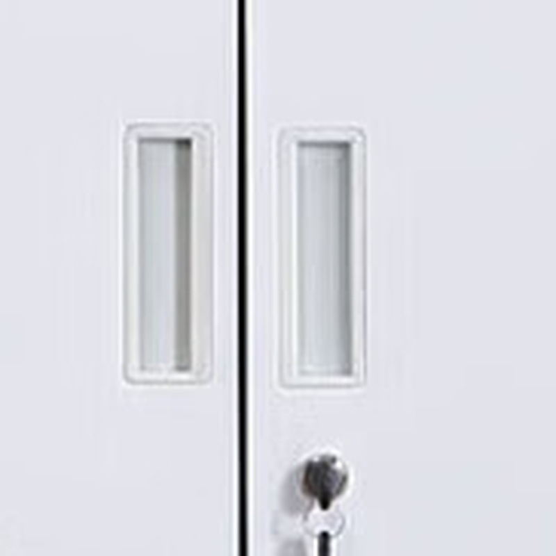 Chalk Steel Filing Cabinet Console with Rust Resistant Locker, Adjustable Shelving, and Locking Door - 1-Wide