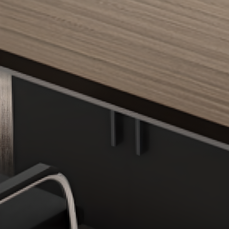 Sepia Scratch Resistant Rectangular Engineered Wood Conference Room Table for Seats 12+/Seats 12/10-person Seat in a Modern Simple Style