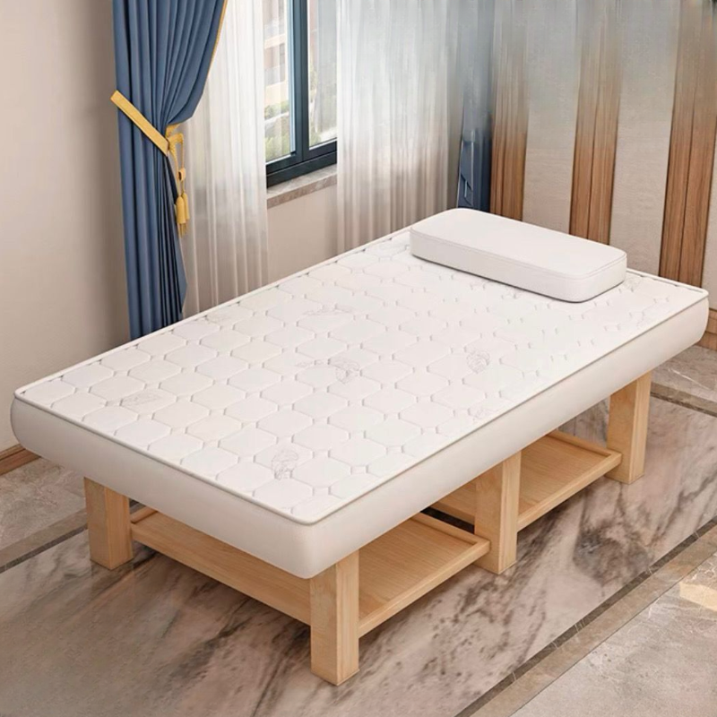 Facial Bed with Fixed Height Timber Rectangle Trestle Base