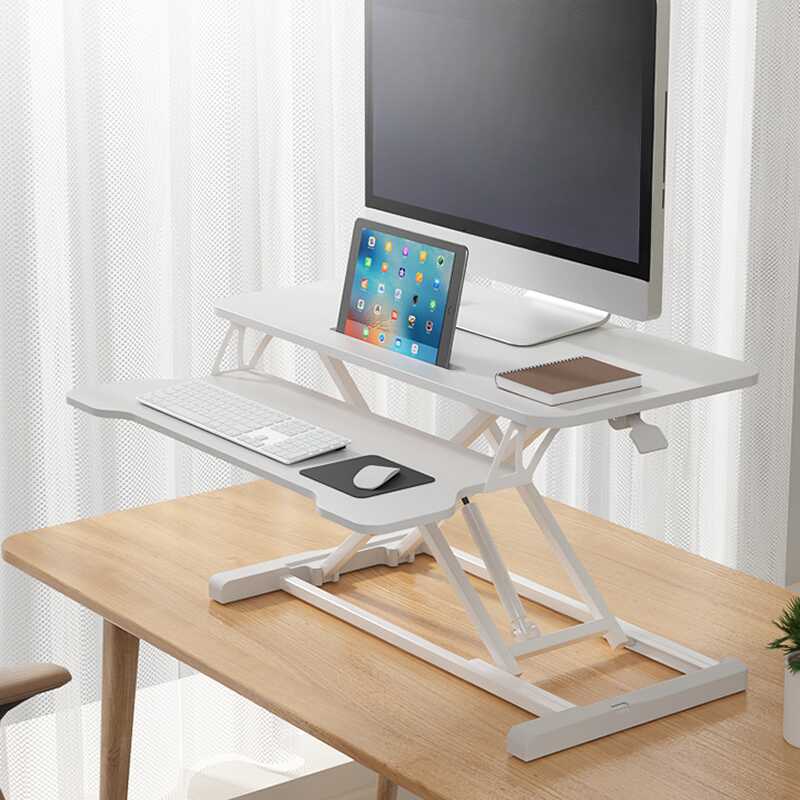 Casual Notebook Holder in Engineered Wood with Lifting Airlift and Shelves