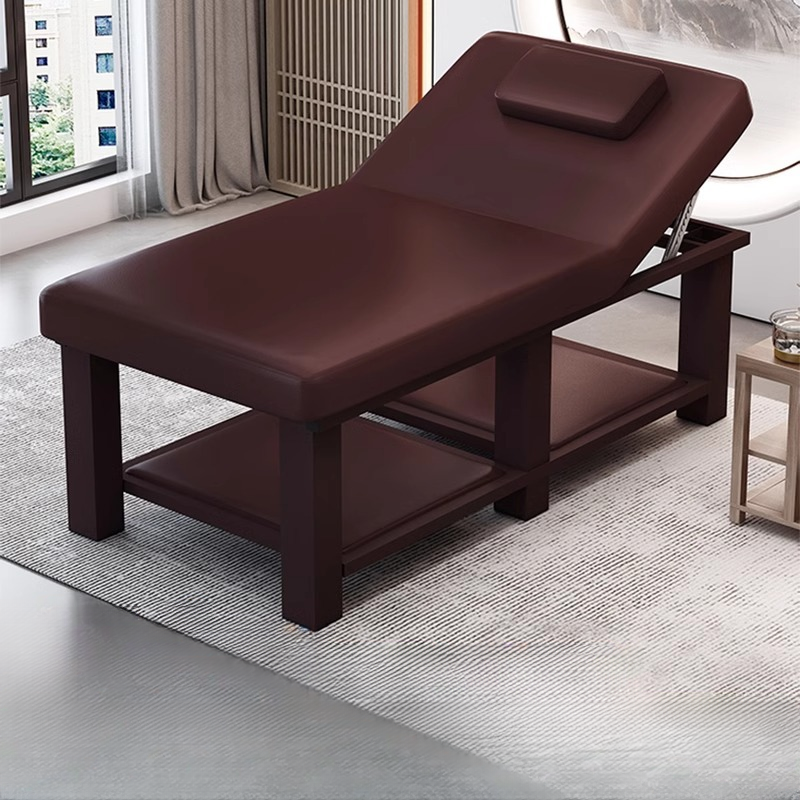 Fixed Height Stainless Steel Rectangle Facial Bed with Trestle Base