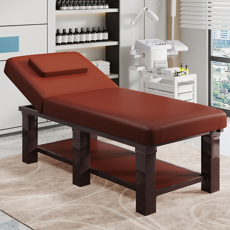 Metal Facial Bed with Rectangle Trestle Base
