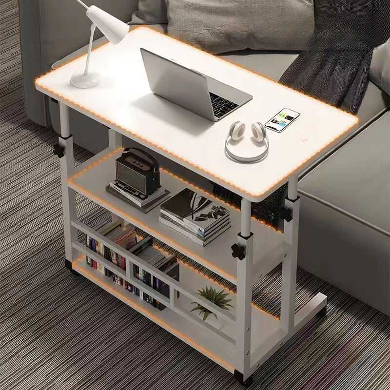 Iron Laptop Cart with Lifting Airlift and Stand Vertical Installation