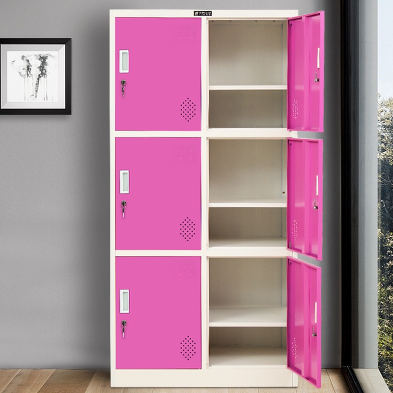 5-tier/3-layer Gym & Locker Room Lockers with Installation Required and Partial Assembly, Ventilated Door, 10 or More Compartments/6 Compartments, 2-Wide