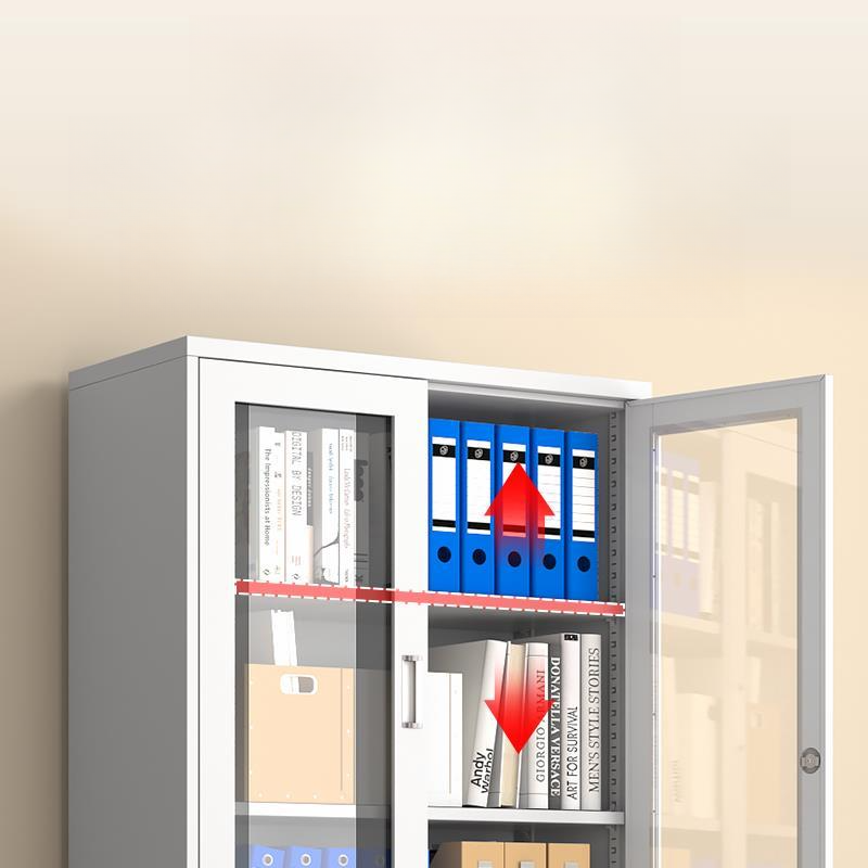 Steel Chip Resistant Office Storage Furniture with Locker, Variable Shelf, Locking Door, and 1-Wide Compartments