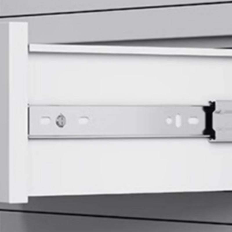 White Steel Scratch Resistant Office Storage Furniture with Locker, Variable Shelf, Locking Door, and 1-Wide Compartments