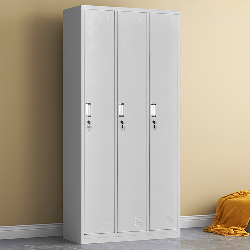 White 6 or more/5-tier/4-layer Employee Lockers with Full Assembly Needed, Louvered Doors, 10 or More Compartments/9 Compartments/6 Compartments, 3-Wide/4-Wide, and Locker Base