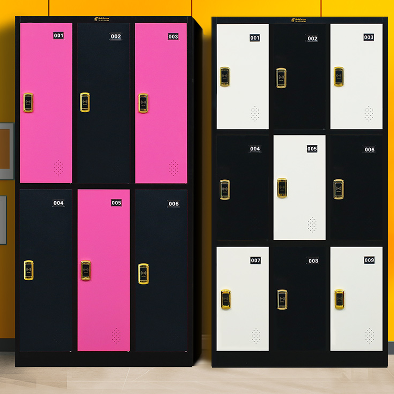 2-tier/3-layer/4-tier 3-Wide Installation Required Employee Lockers with Shoe Storage, Ventilated Door and 6 Compartments/Nine Compartments/10 or More Compartments, Full Assembly Needed
