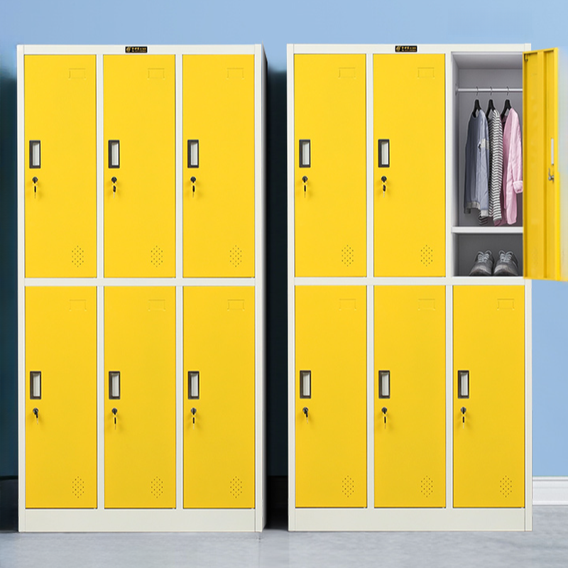 4-layer/3-layer/2-layer Employee Lockers with Installation Required, Full Assembly Needed, Shoe Storage, Ventilated Door, 10 or More Compartments/9 Compartments/6 Compartments, 3-Wide