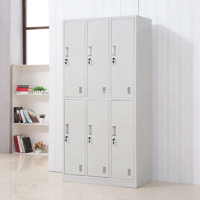 2-layer Employee Lockers with Installation Required and Partial Assembly, Featuring Shoe Storage, Ventilated Doors, 10 or More Compartments, and 3-Wide Compartments