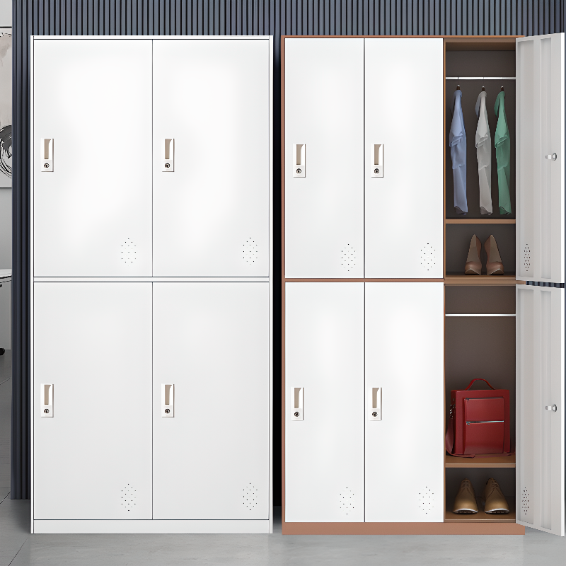 2-layer/4-layer/3-layer Employee Lockers with Installation Required and Full Assembly Needed, Featuring Shoe Storage, Ventilated Doors, 10 or More Compartments/9 Compartments/6 Compartments, 3-Wide/2-