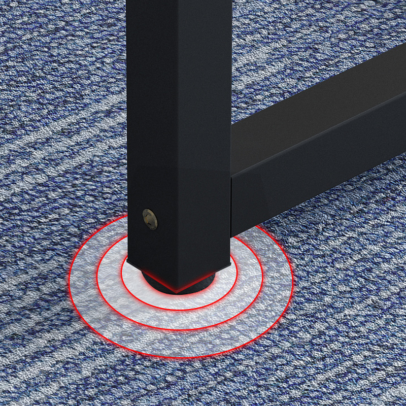 Natural Finish Modern Simple Style Meeting Table, Waterproof Rectangle for 6-Person Seat with Engineered Wood Tabletop