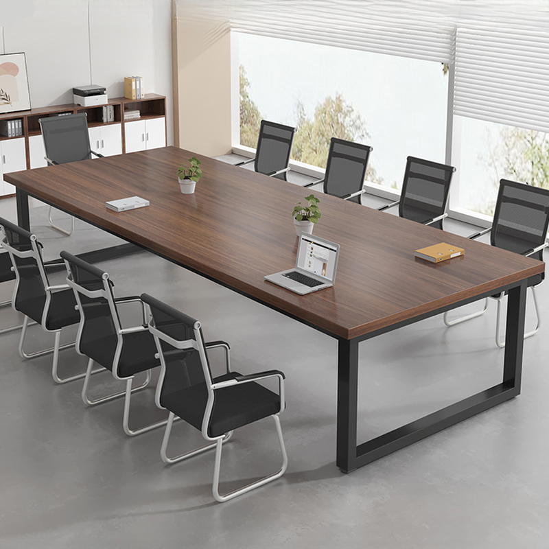 Auburn Modern Simple Style Meeting Table, Scratch Resistant, with a Rectangular Top for Seats 12+ in Engineered Wood