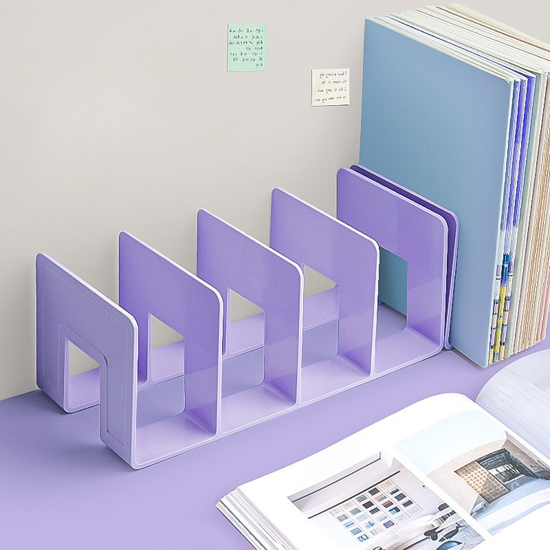 Modern Plastic & Acrylic Magazine Rack with 11 To 15 in Length and 4 To 6.9 in Height, Unattached Free Standing with Divider