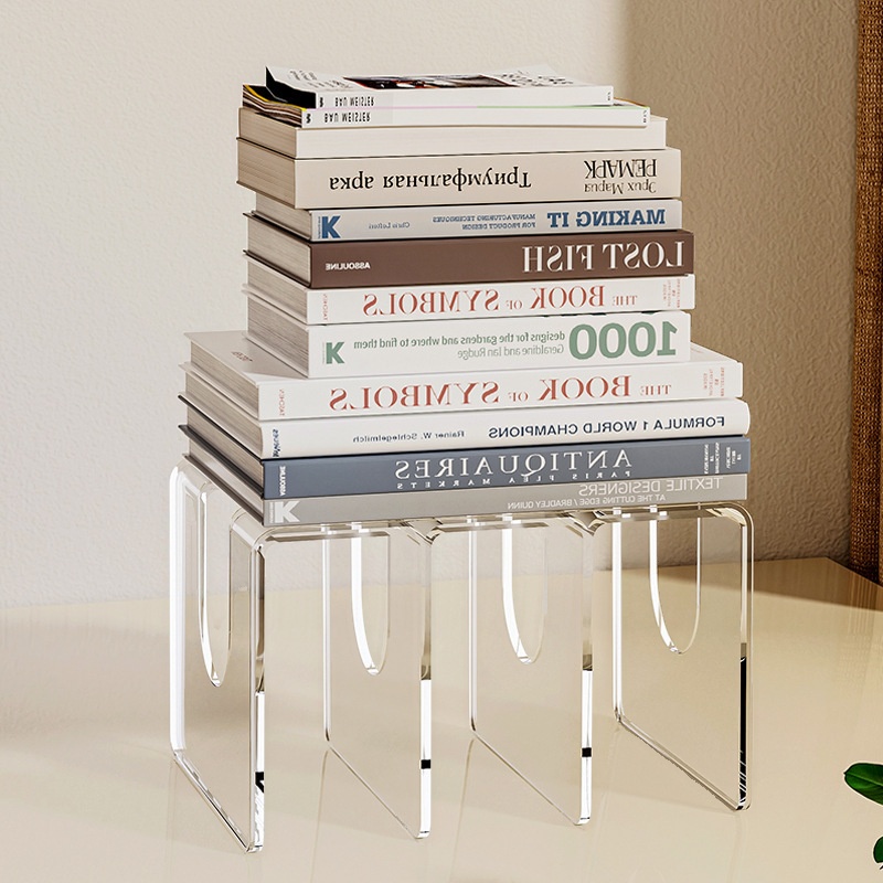 Modern Plastic & Acrylic Magazine Rack, 7 To 11 in Length, 4 To 6.9 in Height, Unattached with Divider