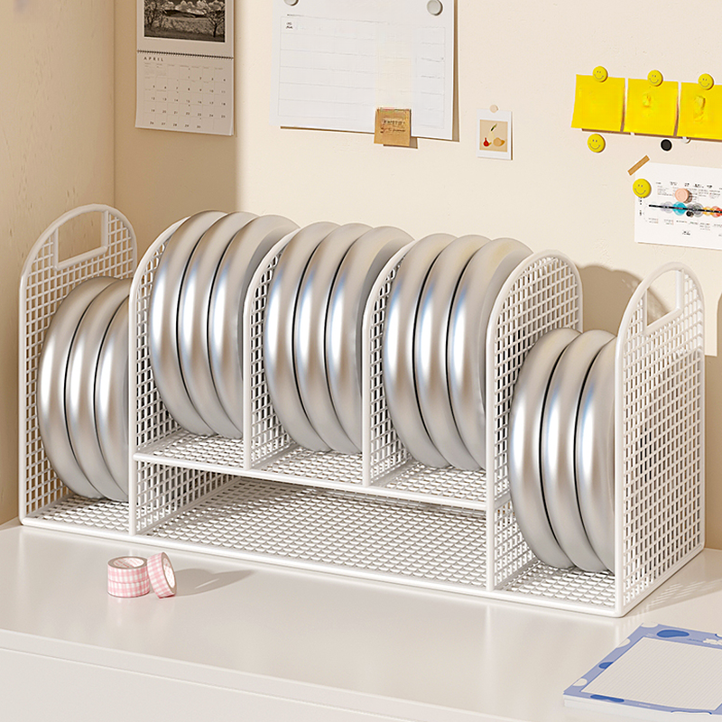 Modern Metal Magazine Rack, 15 in & Above/11 To 15 in Length, 7 To 9.9 in/10 in & Above Height, Unattached with Divider