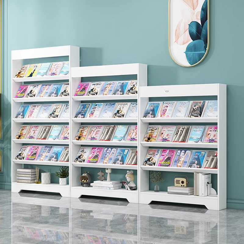 Modern Manufactured Wood Magazine Rack with Shelves, 15 in & Above Length, 10 in & Above Height, Unattached Design