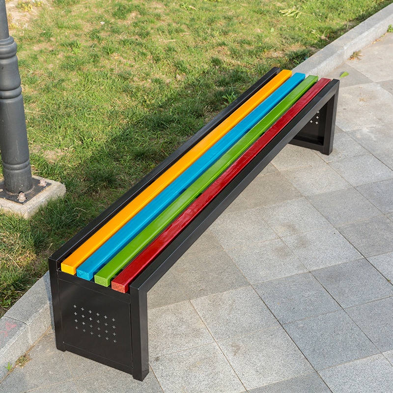 Simple Engineered Wood Picnic Bench in Multicolour