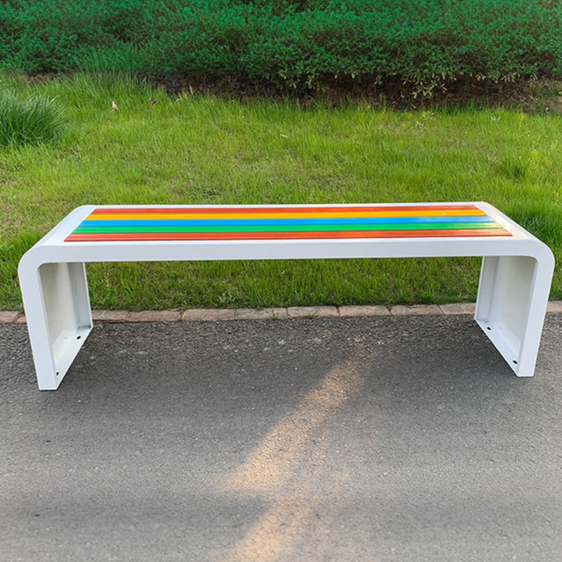 Simple Multicolour Picnic Bench with Stainless Steel Frame