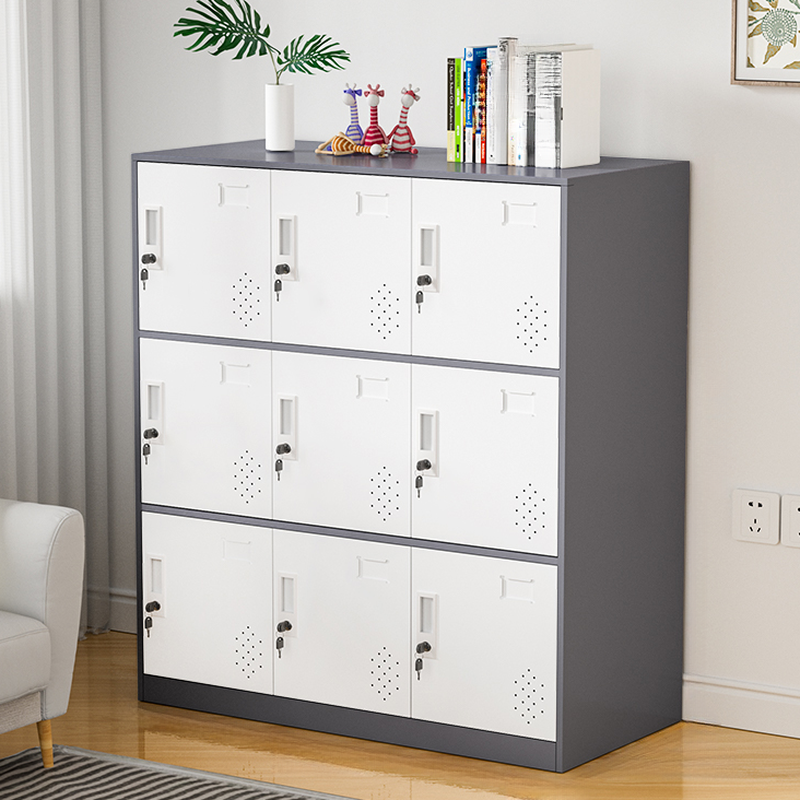 Modish 2-layer/4-layer/3-layer Employee Lockers with Installation Required and Partial Assembly, Ventilated Door, 10 or More Compartments/6 Compartments/4 Compartments, 3-Wide/2-Wide