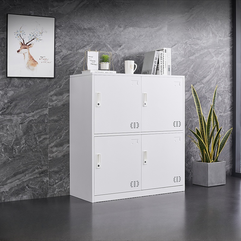 2-layer School Lockers with Installation Required, Partial Assembly, Shoe Storage, Ventilated Doors, Nine Compartments, 3-Wide