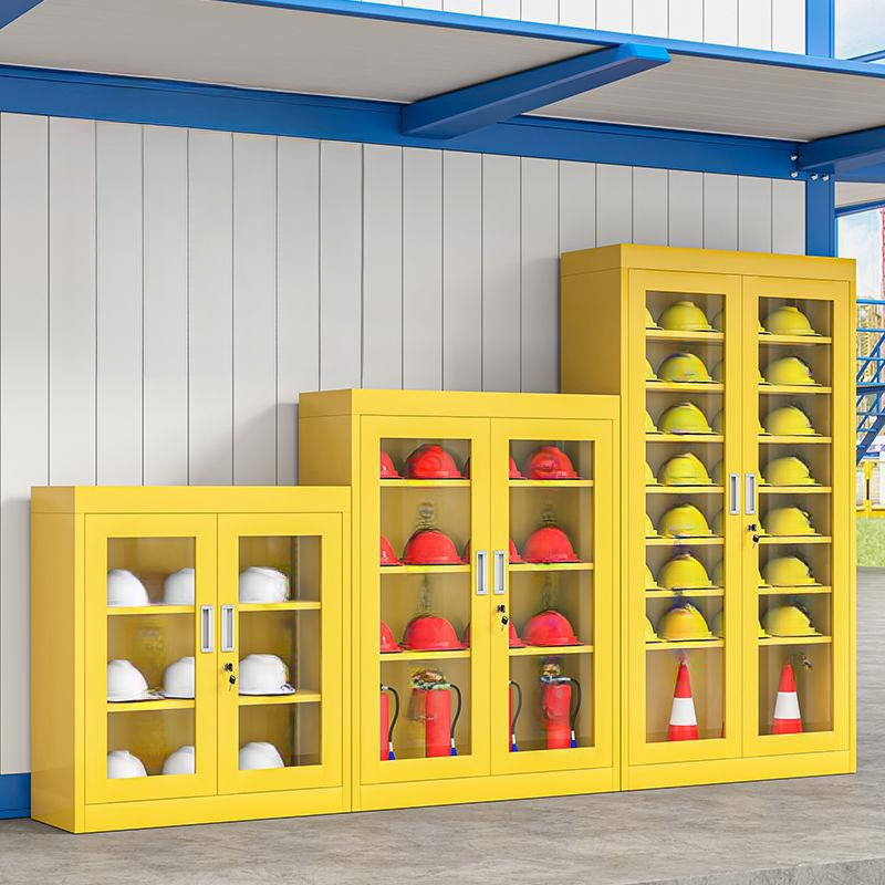 Modish Employee Lockers with Installation Required, Partial Assembly, Key Locking Mechanism, Clear Doors, and Personalization or Monogramming