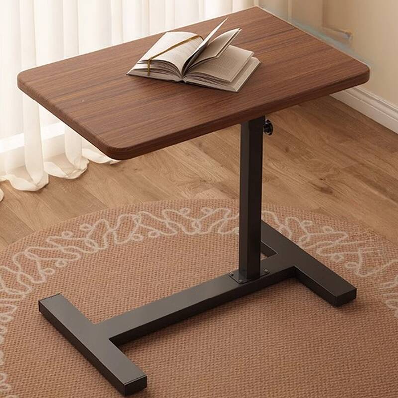 Casual Composite Wood Laptop Cart with Pop Up Foldable and Lifting Airlift