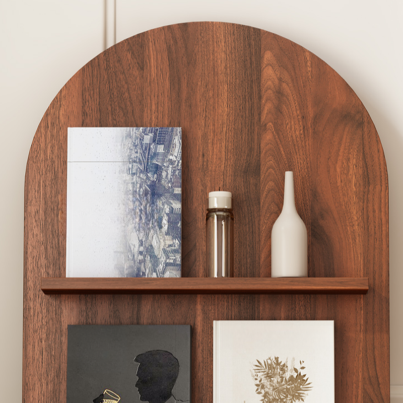 Art Deco Wood Magazine Rack with 15 in & Above Length, 10 in & Above Height, Shelves, and Standalone Design