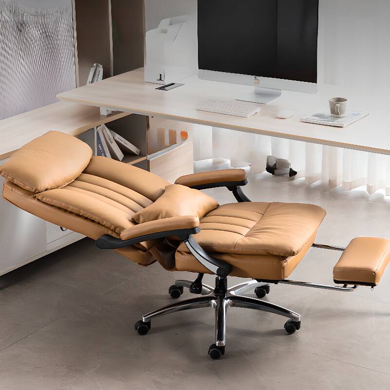 Rawhide Task Chair in Ink/Grey with Wheeled Foot Support, Pillow, Adjustable Back Angle, and Headrest