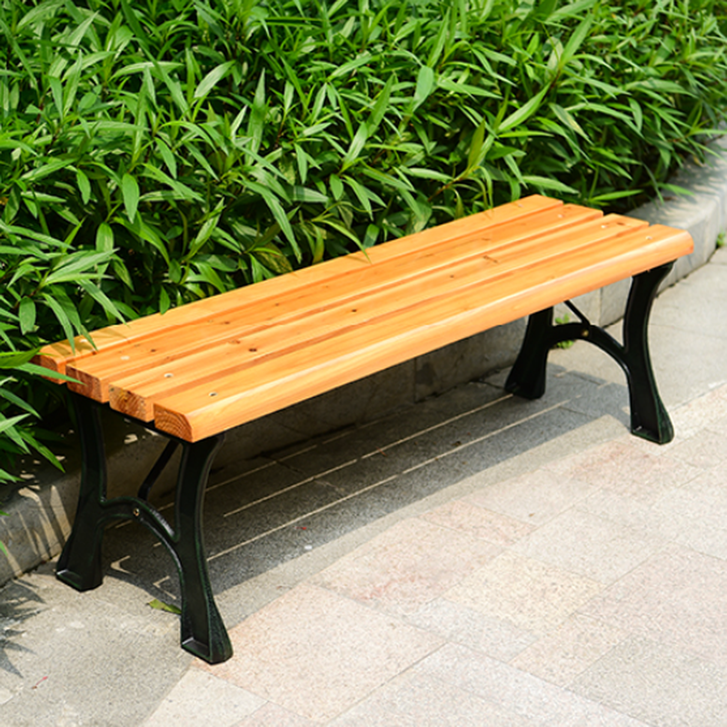 Simple Picnic Bench Crafted from Engineered Wood in Tan