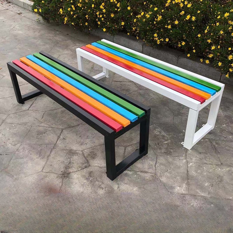 Simple Picnic Bench with Engineered Wood in Sepia/Multicolour