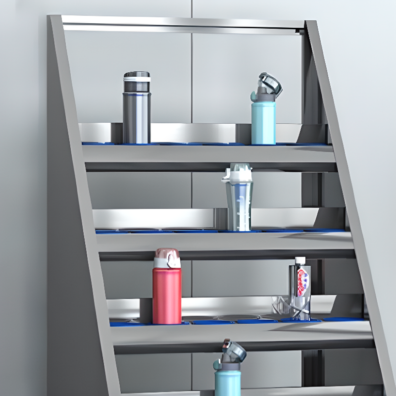 Metallic Stainless Steel 5-tier/4-layer Employee Lockers with Open Face & 5 Compartments/4 Compartments, Installation Required, Partial Assembly