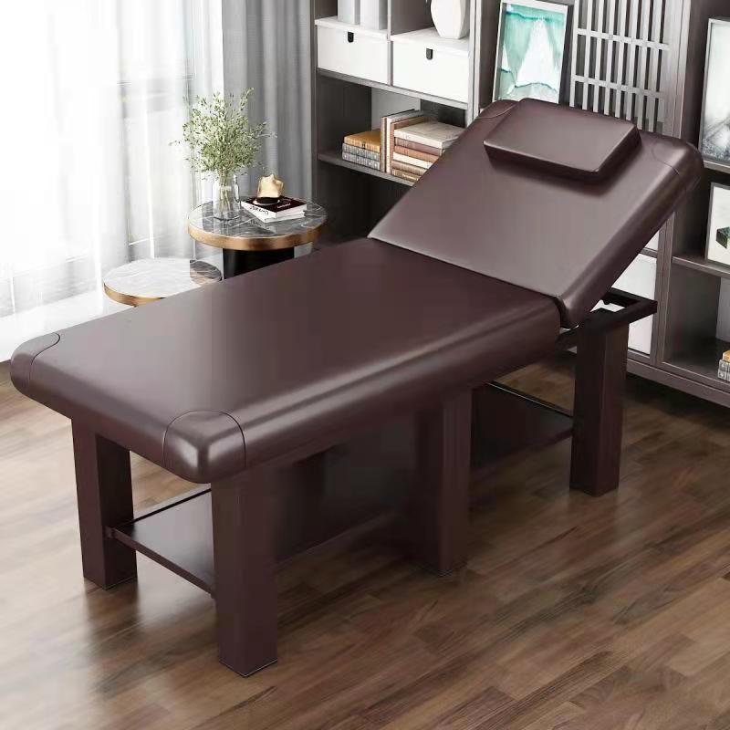 Massage Bed with Stainless Steel Rectangular Trestle Base