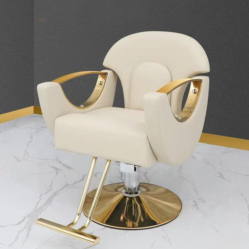 Ergonomic L-Shape Solid Colour Wingbacked Synthetic Leather Adjustable Styling Chair