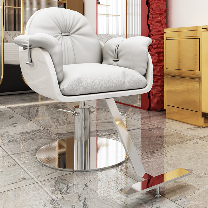 Ergonomic Elliptical Solid Colour Full Back Synthetic Leather Styling Chair with Footrest and Adjustable Features