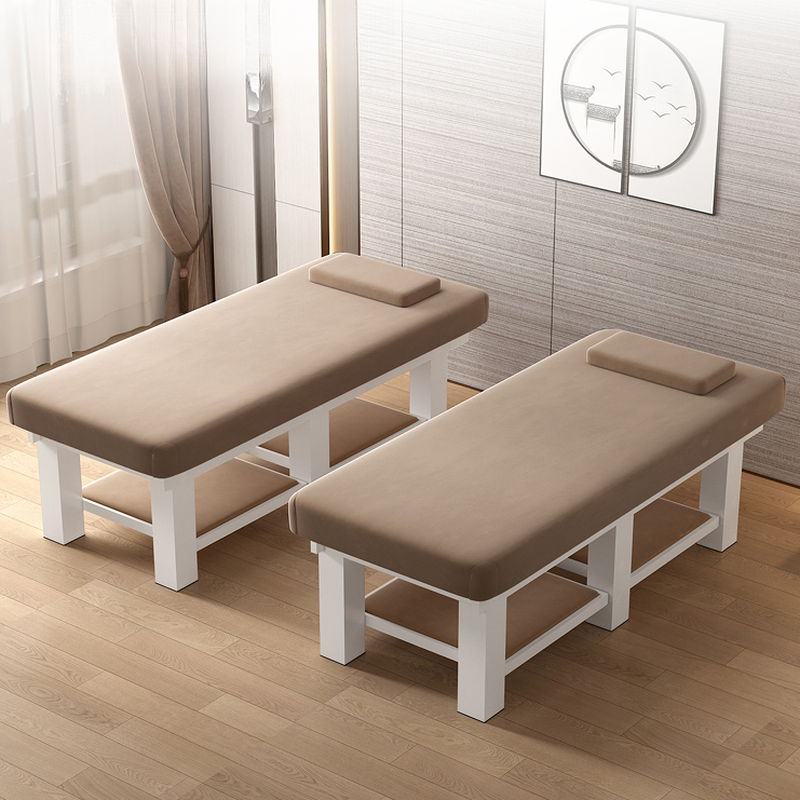 Fixed Height Massage Bed with Alloy Rectangular Trestle Base
