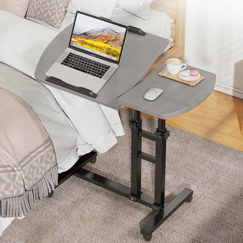 Metal Laptop Cart with Pop Up Foldable Feature and Lifting Airlift