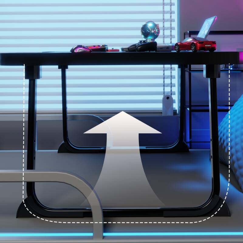 Casual Composite Wood Notebook Holder, Pop Up Foldable with 2 Outlets