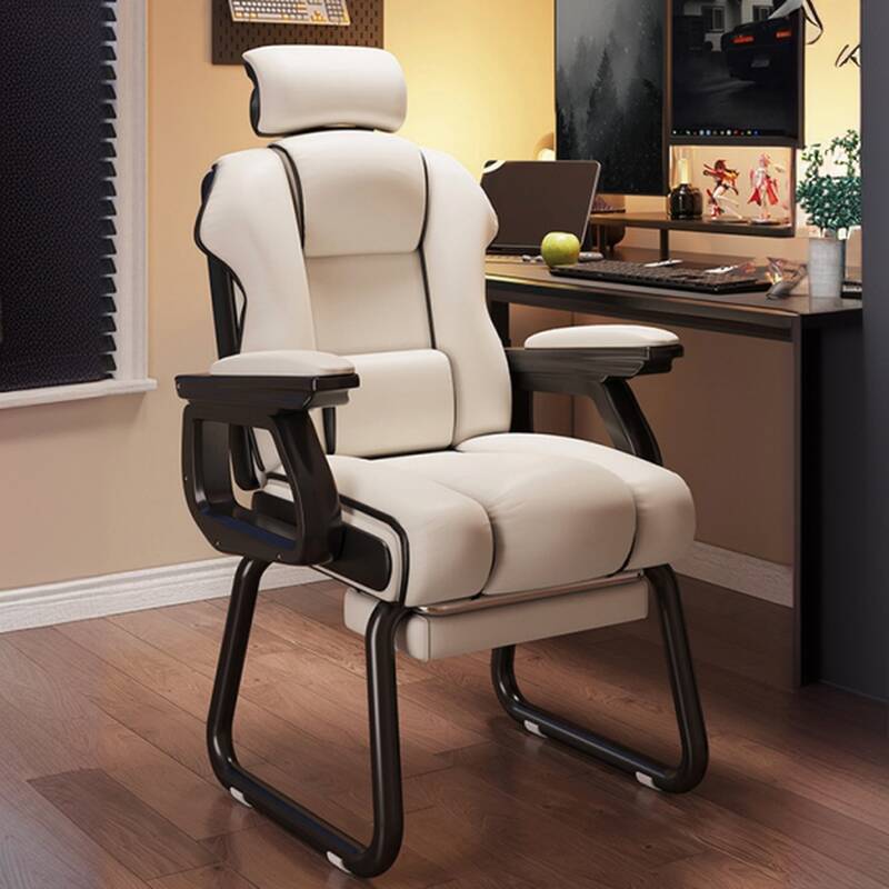 Ergonomic Lemon Colour/Midnight Black/Rose Rawhide Office Chairs with Arms, Adjustable Back Angle and Headrest, Foot Platform Included/Not Included