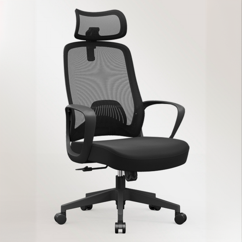 Trendy Ergonomic Azure/Peony/Grey Upholstered Waterfall Seat Office Chairs with Arms and Lumbar Support