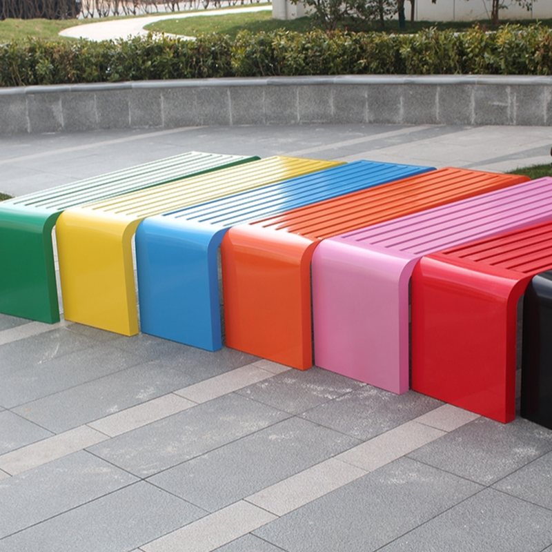 Simple Picnic Bench with Stainless Steel Finish