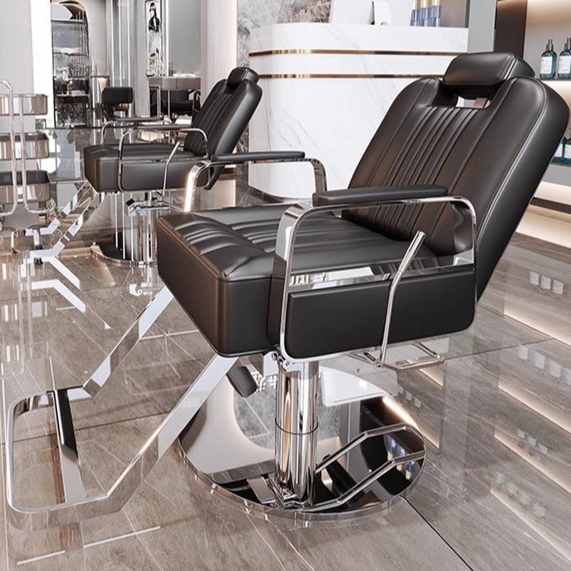 Ergonomic L-Shape Solid Colour Full Back Synthetic Leather Styling Chair with Adjustable Features