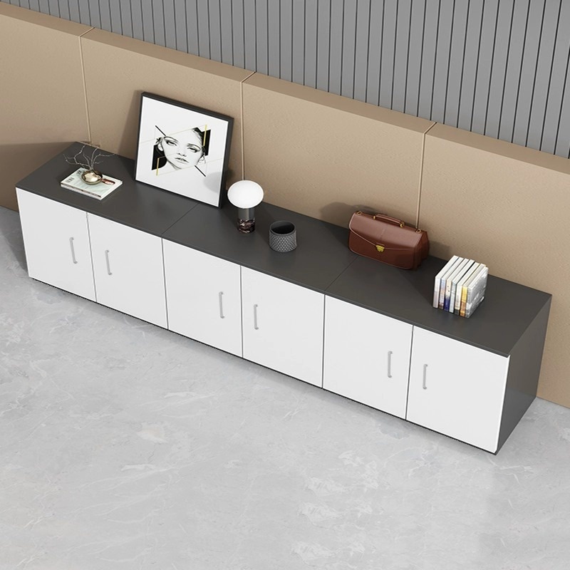 Art Deco Manufactured Wood Office Storage Furniture, Warp-proof with Shelves, 8 Doors/4 Doors/3 Doors, 2-Wide/3-Wide/4-Wide Compartments